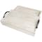 18.25" Wood Hidden Drawer Tray with Black Metal Handles